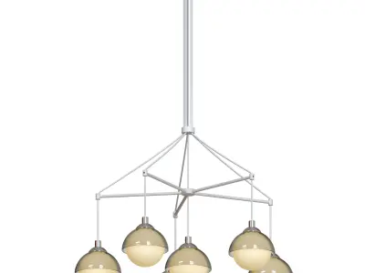 Pendant lamp spider Neruni 3597 - 6 3D model