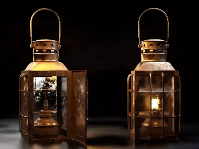 Oil Lantern 3D model