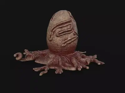 Horror collection Low-poly 3D model