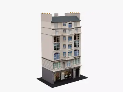 Typical Parisian Apartment 3d Building 03 3D model