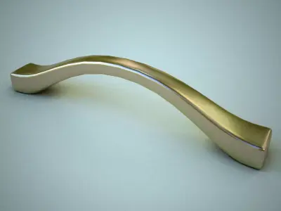 Furniture Door Handle Knob 3d model 9 Low-poly 3D model