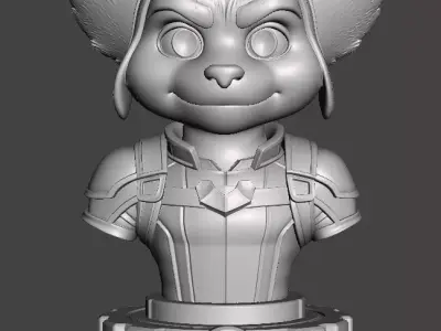 Ratchet Bust 3D print model