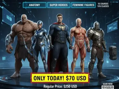 Pack Learn Zbrush and Sculpt Epic Characters 3D model