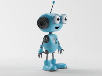 CLEVER ROBOT Low-poly 3D model