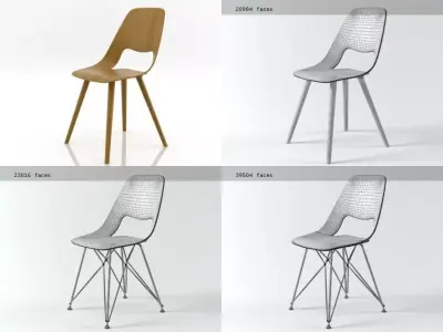 Jill eames chair eames chair eames chair ea 3D model