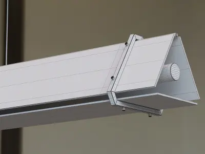 Hanging luminaires HAGA LONG by Lampatron 100cm and 130cm 3D model