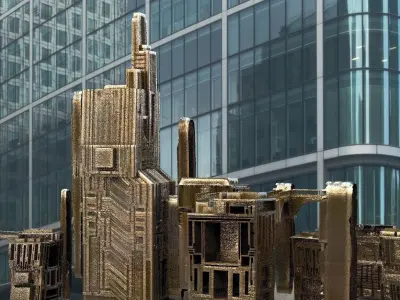Sci Fi Structures 3D model