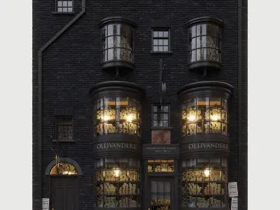 Ollivanders Wand Shop from Harry Potter 3D model