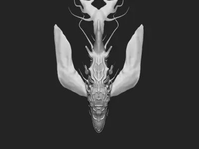 Space Whale 3D Print  3D print model