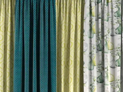 Curtain Set 53 3D model