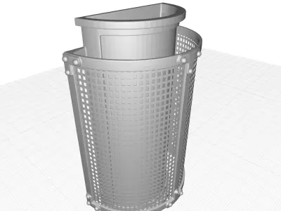 Holmfirth Centennial Rust Outdoor Armed Sconce 3D model