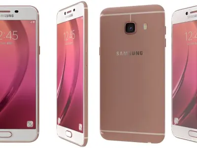 Samsung Galaxy C5 Rose Gold 3D model