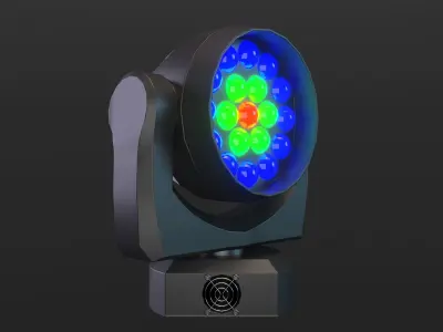 Moving Head LED Low-poly 3D model