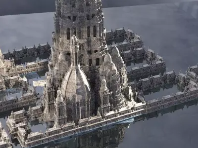 Damascus  City Kit bash Crusades 3D model