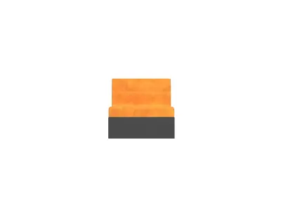 Box Sofa v1 003 Low-poly 3D model