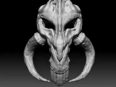 Realistic Mythosaur Pendant from Mandalorian TV series 3D print model