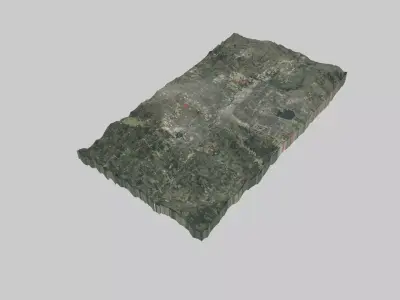 Oklahoma City Low-poly 3D model