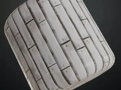 Stylized White Wood Planks Texture