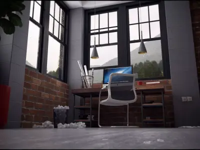 a simple study 3D model