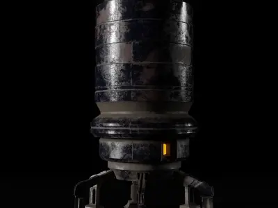 Robot  8K ready for game  Low-poly 3D model