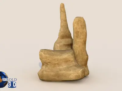 Desert Rock Collection Pack Lowpoly 3D Model Low-poly 3D model