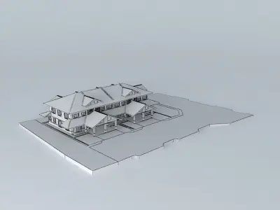 Double Storey Terrace 3D model