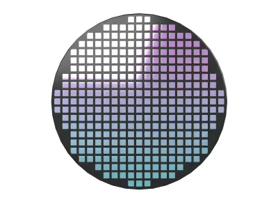 Chip Die Icon v1 001 Low-poly 3D model