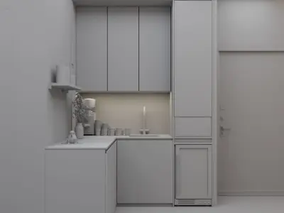 Kitchenette 3D Model 3D model