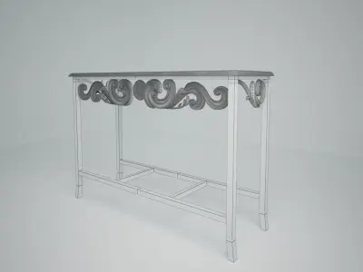 carving table foyer 3D model