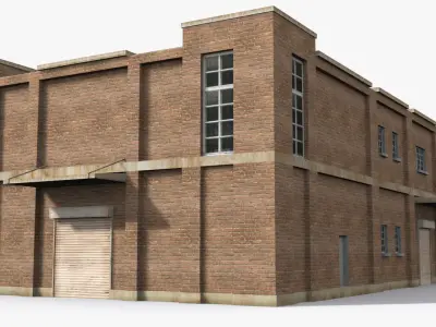 Factory x2 Low-poly 3D model purchase