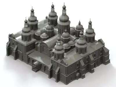 Saint Sophia Cathedral Kyiv 3D print model