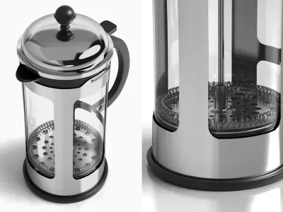BODUM Chambord French Press Coffee Maker 3D model
