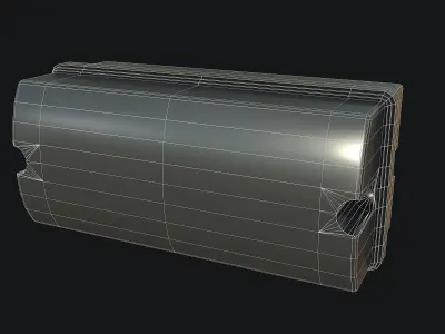 Exit Sign PBR Game Ready Low-poly 3D model