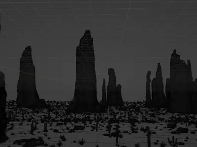 Desert start war  3D model