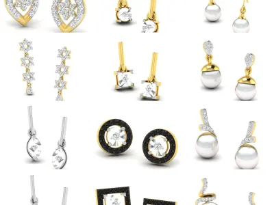 713  Model Of 3DM Earrings  3D print model