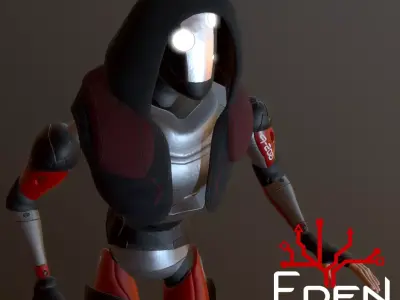 Main character Eden project Low-poly 3D model