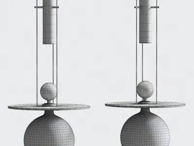 Perfume Sphere Ceiling Light 3D model