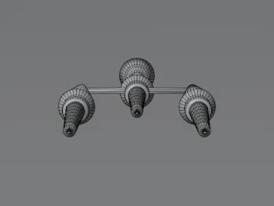 Candle Low-poly 3D model