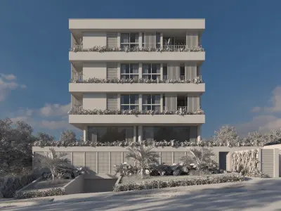 Klee Modern Exterior Building Scene 3D model