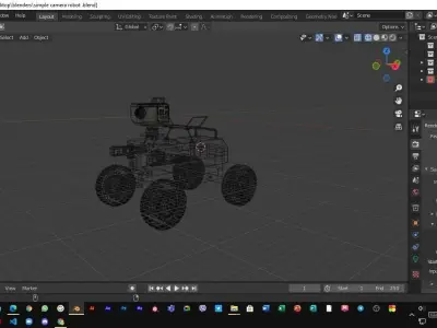 planet unknown  robot 3d model Low-poly 3D model