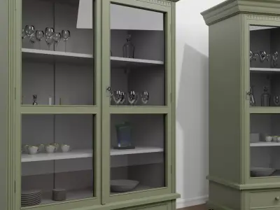 Vintage cabinets 3D model