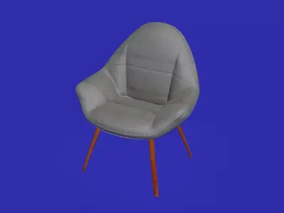 Comfortable dining chair 3D model