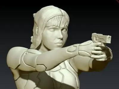 MOTOKO KUSANAGI GITS 2017 3D print model