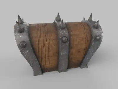 treasure box Low-poly 3D model