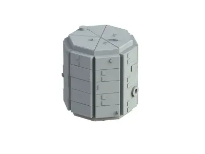 Sci Fi Object No 3376 Low Poly Low-poly 3D model