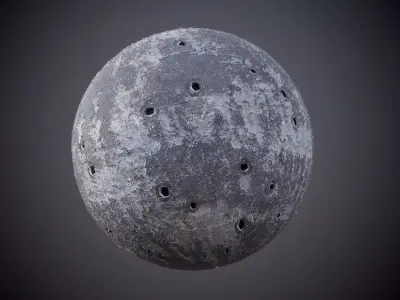 Concrete Wall Grunge Bullet Holes Seamless PBR Texture Texture