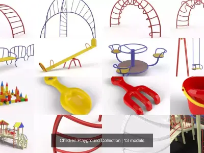 Children Playground Collection 3D Model Pack