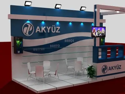 Akyuz Exhibition Stand 3D model
