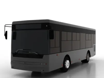 Bus Bogdan A60110 Low Low-poly 3D model