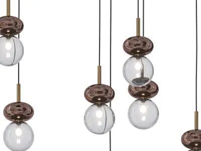 Unica Chandelier Low-poly 3D model
